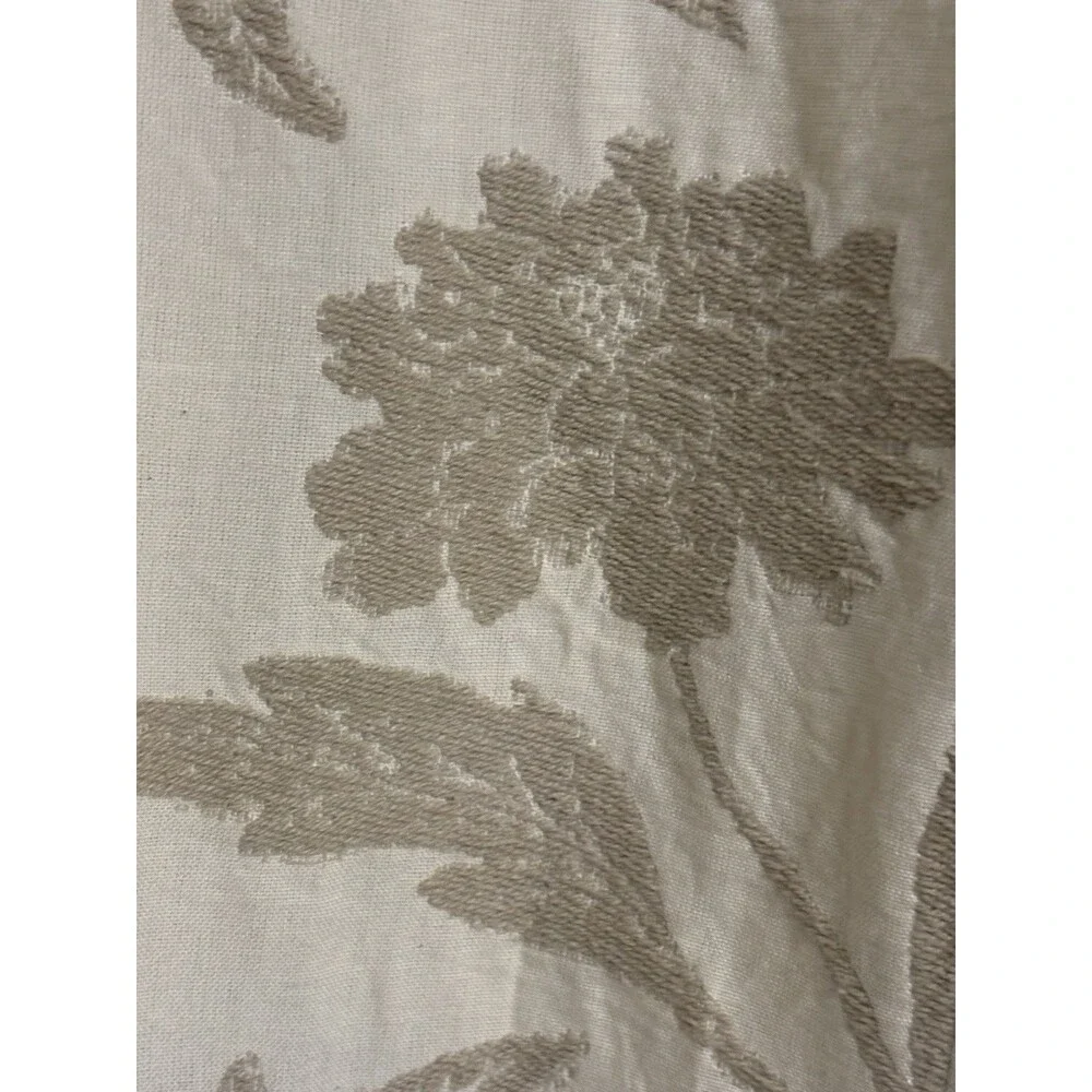 New Anthropologie Francine Woven Floral Curtain Set 2 Panels 63